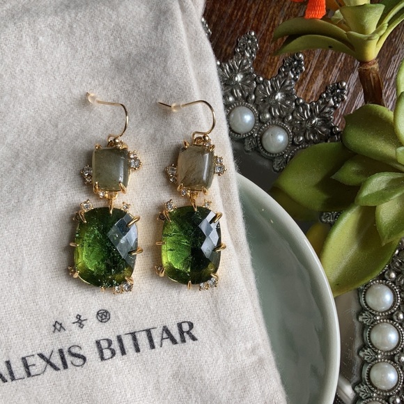 Alexis Bittar Elements Double Drop Earrings NEW - Picture 8 of 12